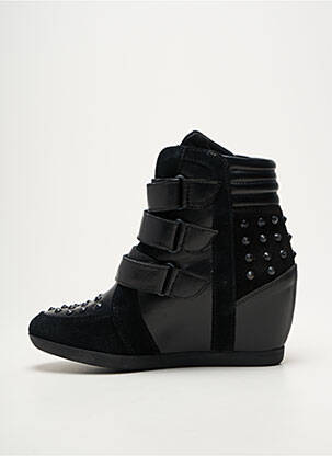 Botine/ghete vârf rotund toc de 7 la 9 cm negru PASTELLE femeie