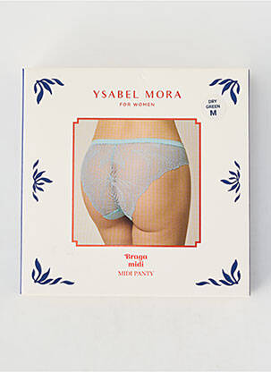 Chilot țesătură dantelă verde YSABEL MORA femme