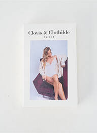 Body de lenjerie elasticitate alb CLOVIS & CLOTHILDE femme