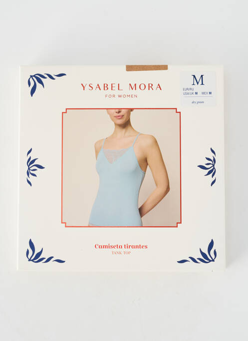 Top/caraco efect material satinat verde YSABEL MORA femme