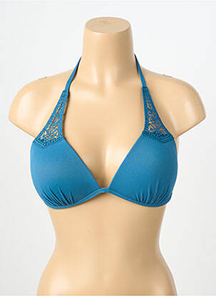Sutien de costum de baie elasticitate top sutien push-up albastru YSABEL MORA femeie