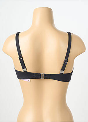 Sutien de costum de baie elasticitate sutien cupe întregi cu decolteu înalt negru ANTIGEL femeie