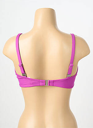 Sutien de costum de baie elasticitate sutien cupe întregi cu decolteu înalt violet ANTIGEL femeie