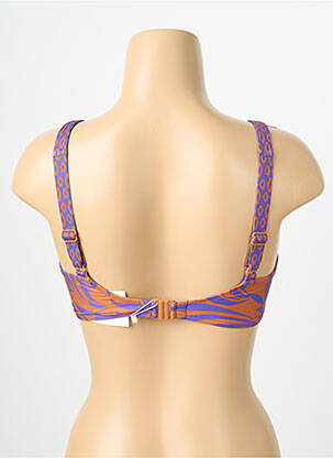 Sutien de costum de baie elasticitate sutien cupe întregi cu decolteu înalt violet LIDEA femeie