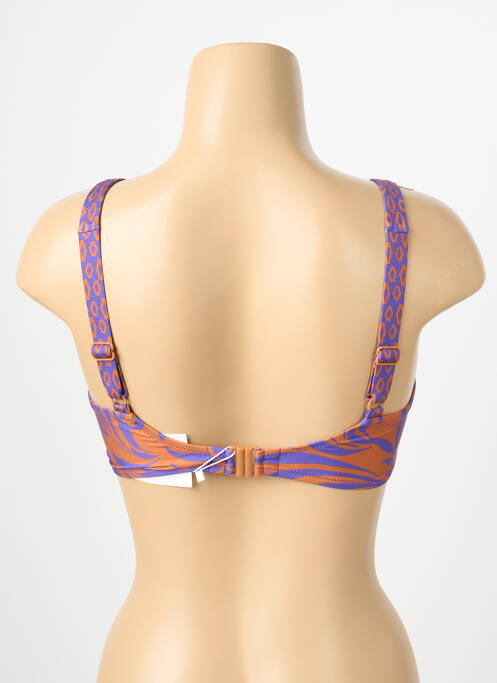 Sutien de costum de baie elasticitate sutien cupe întregi cu decolteu înalt violet LIDEA femme