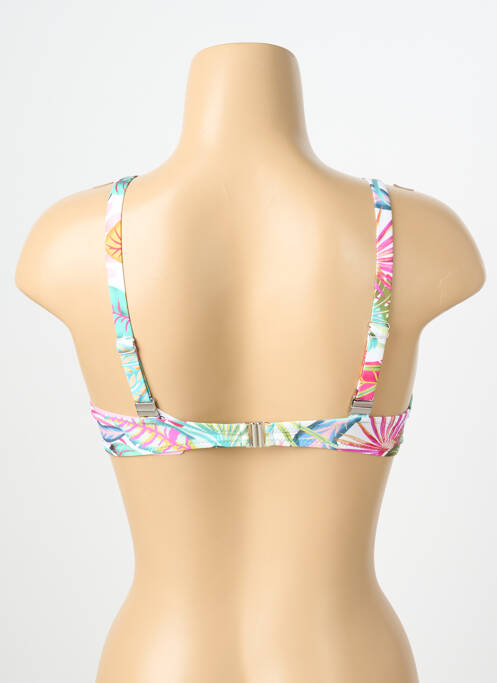 Sutien de costum de baie elasticitate sutien cupe întregi cu decolteu înalt alb ANTIGEL femme