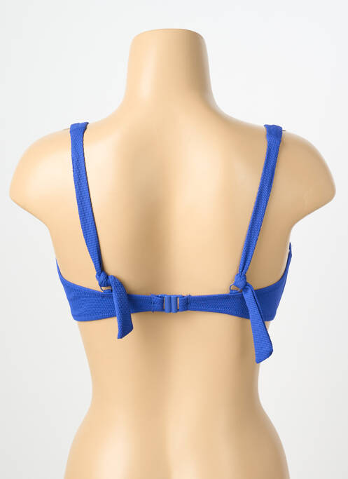 Sutien de costum de baie elasticitate sutien cupe întregi cu decolteu înalt albastru YSABEL MORA femme