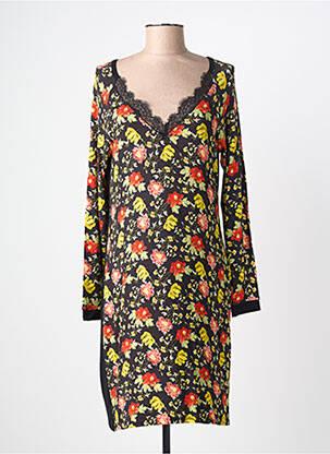 Cămașă de noapte mâneci lungi negru ANTIGEL femme