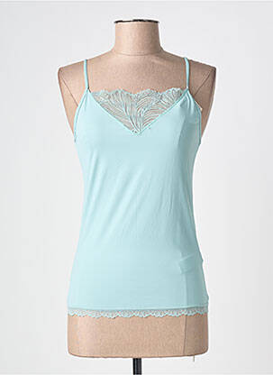 Top/caraco efect material satinat verde YSABEL MORA femme