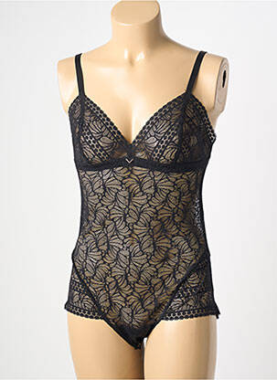 Body de lenjerie elasticitate negru ANTIGEL femeie