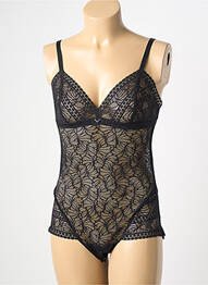 Body de lenjerie elasticitate negru ANTIGEL femme