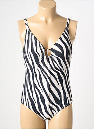 Costum de baie dintr-o singură piesă efect material satinat sutien cu susținere înaltă și burete detașabil negru YSABEL MORA femme