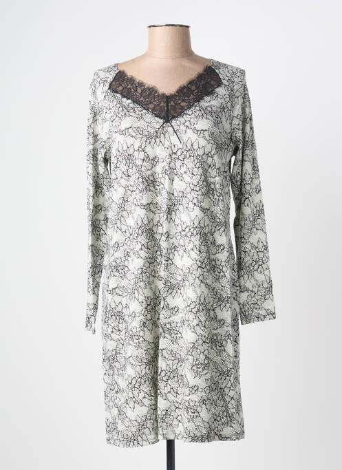 Cămașă de noapte mâneci lungi negru ANTIGEL femme