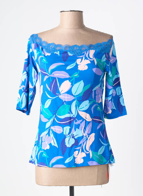 Top/caraco țesătură jersey albastru ANTIGEL femme