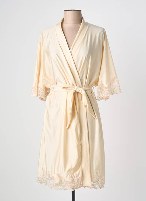 Halat de casă mâneci 3/4 bej LOUISA BRACQ femme