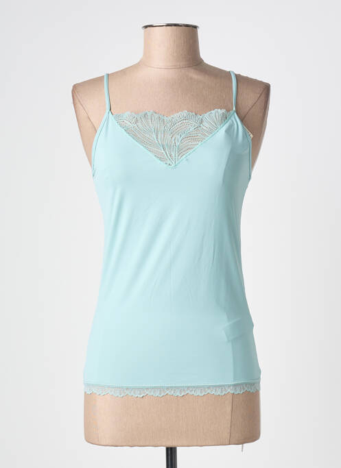 Top/caraco efect material satinat verde YSABEL MORA femme