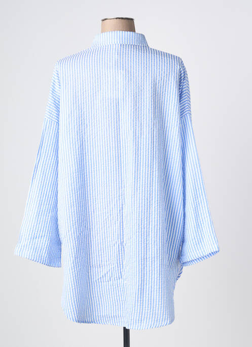 Tunică mâneci lungi guler de bluză albastru YSABEL MORA femme