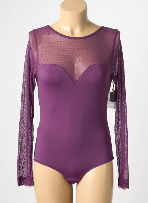 Body de lenjerie elasticitate violet YSABEL MORA femme