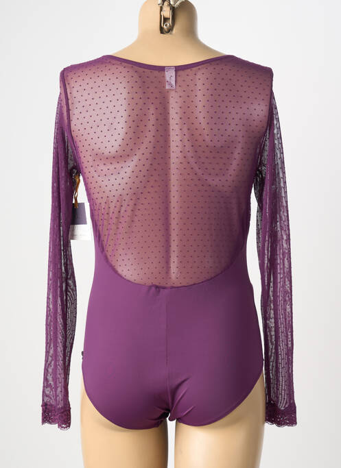 Body de lenjerie elasticitate violet YSABEL MORA femme