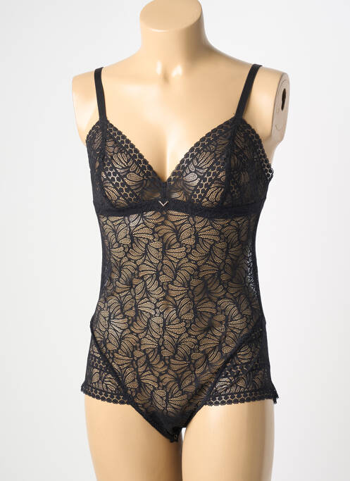 Body de lenjerie elasticitate negru ANTIGEL femme