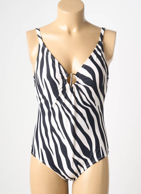 Costum de baie dintr-o singură piesă efect material satinat sutien cu susținere înaltă și burete detașabil negru YSABEL MORA femme