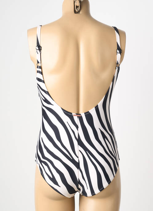 Costum de baie dintr-o singură piesă efect material satinat sutien cu susținere înaltă și burete detașabil negru YSABEL MORA femme