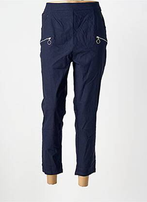 Pantalon 7/8 elasticitate mărime normală albastru POMME ROUGE femeie