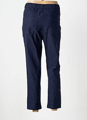 Pantalon 7/8 elasticitate mărime normală albastru POMME ROUGE femeie