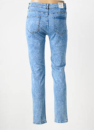 Blugi cu croială slim elasticitate mărime normală albastru FASHION JEANS femeie