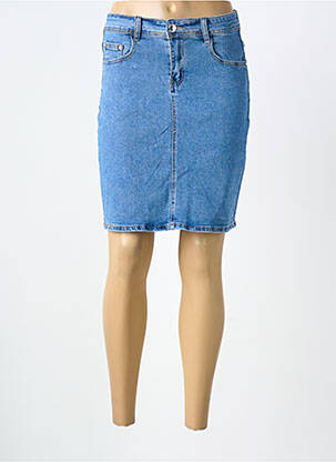 Fustă scurtă buzunare albastru BS JEANS femeie