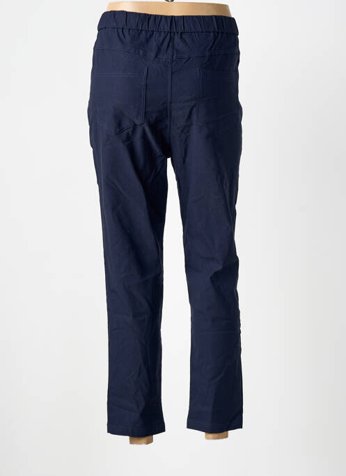 Pantalon 7/8 elasticitate mărime normală albastru POMME ROUGE femme