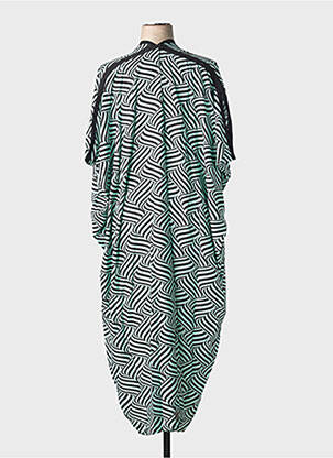 Rochie lungă mâneci scurte mâneci scurte verde WORLD FASHION femeie