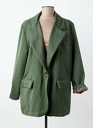 Sacou finisaj interior dublat verde PIMENT ROUGE femeie