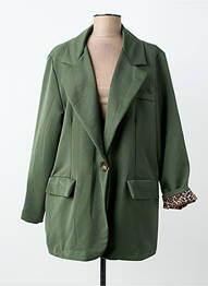 Sacou finisaj interior dublat verde PIMENT ROUGE femme