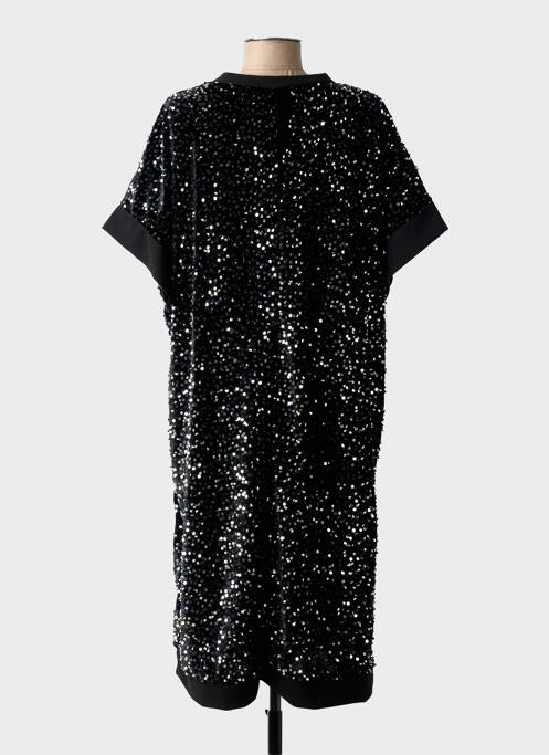 Rochie midi mâneci scurte mâneci scurte negru NEW COLLECTION femme