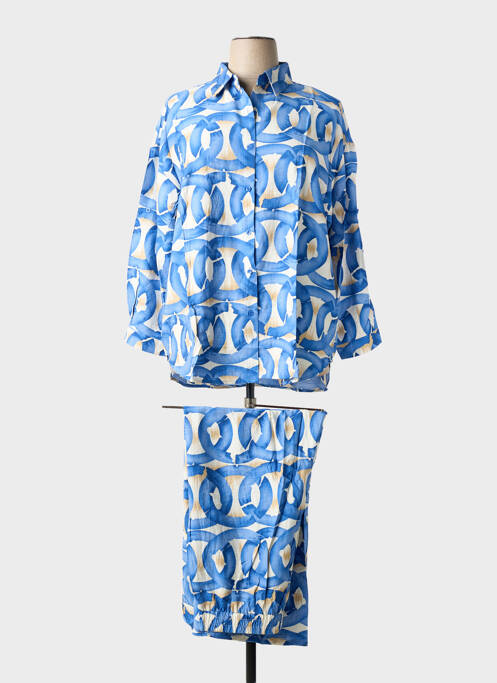 Set pantaloni croială largă albastru CHRISTY femme