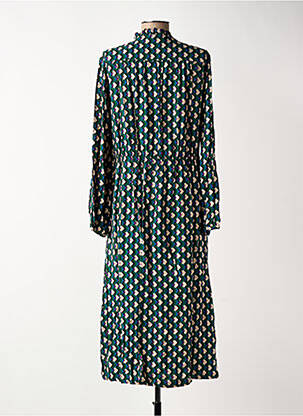 Rochie midi mâneci lungi mâneci lungi verde C'EST BEAU LA VIE femeie