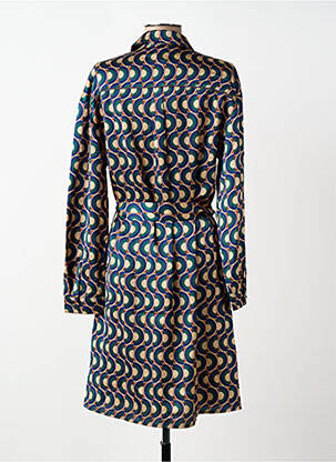 Rochie midi imprimeu fantezie mâneci lungi verde FREEMAN T.PORTER femeie