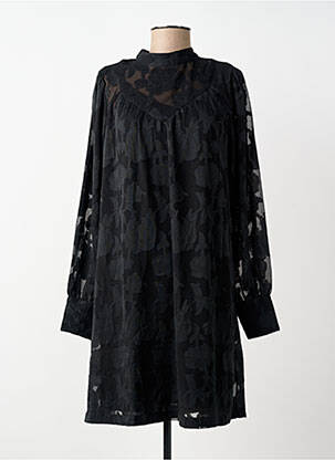 Rochie scurtă croială evazată mâneci lungi negru CREAM femeie
