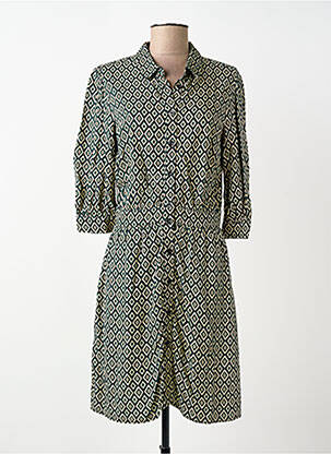 Rochie midi mâneci 3/4 mâneci 3/4 verde FREEMAN T.PORTER femeie