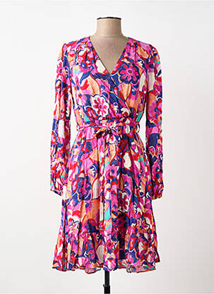 Rochie scurtă roz C'EST BEAU LA VIE femeie