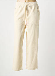 Pantalon drept elasticitate mărime normală bej GRACE & MILA femme