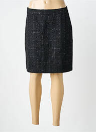 Fustă scurtă țesătură tweed negru CREAM femme