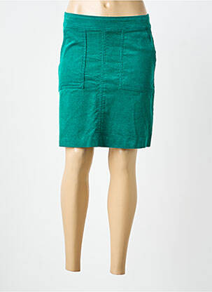 Fustă scurtă buzunare verde ICHI femme