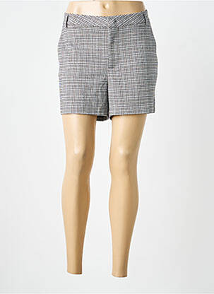 Șort închidere cu fermoar sub clapetă cu cârlig mărime normală gri YAYA femme