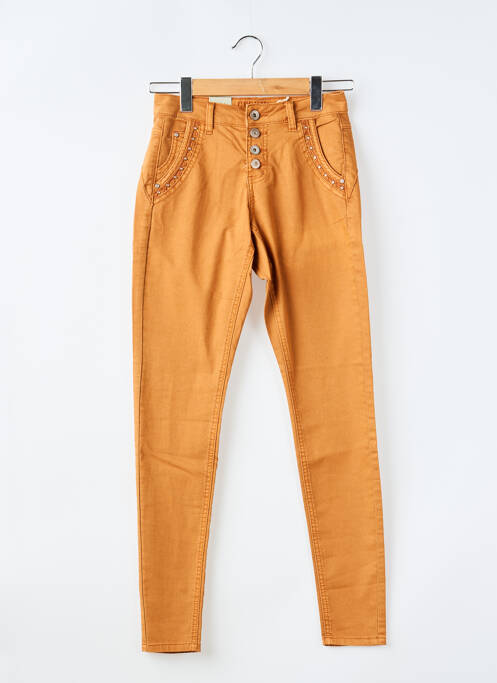 Blugi cu croială slim elasticitate mărime normală galben CREAM femme