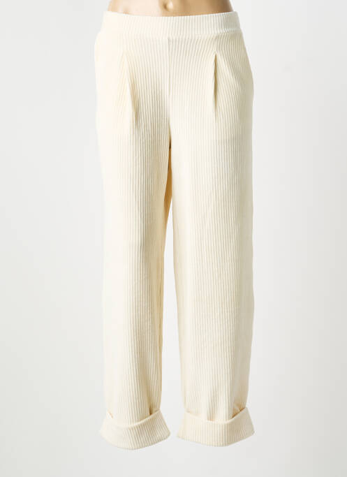 Pantalon drept elasticitate mărime normală bej ICHI femme