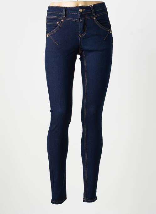 Blugi skinny țesătură brută mărime normală albastru CREAM femme