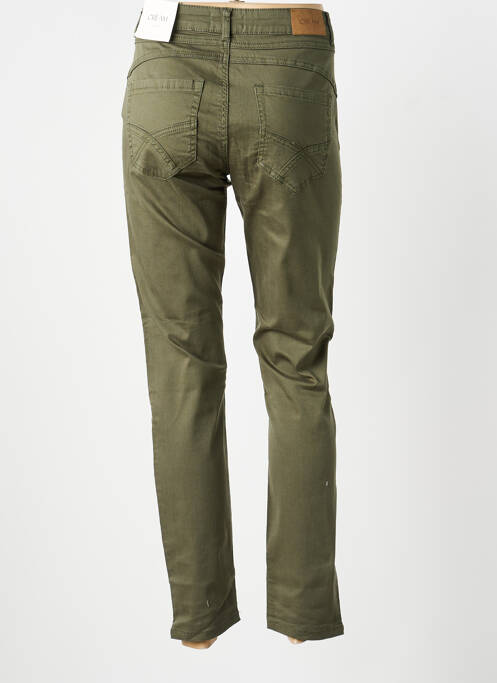 Blugi cu croială slim talie joasă talie joasă verde CREAM femme