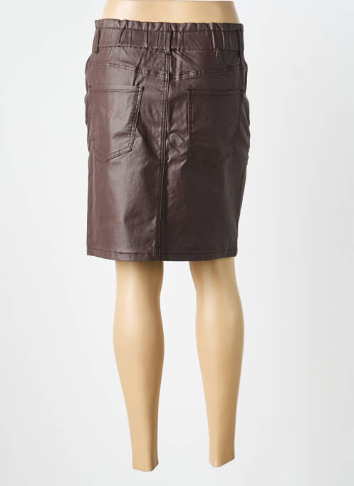 Fustă scurtă buzunare maro B.YOUNG femme